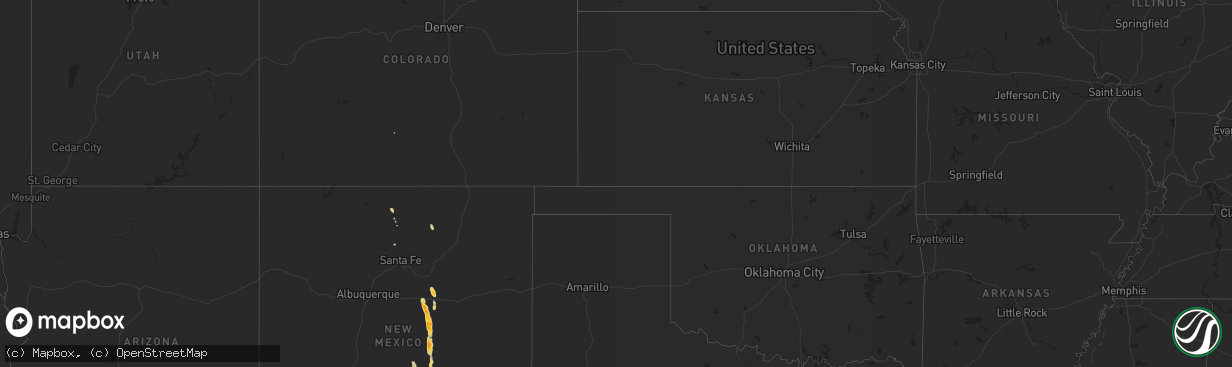 Hail map on July 17, 2014