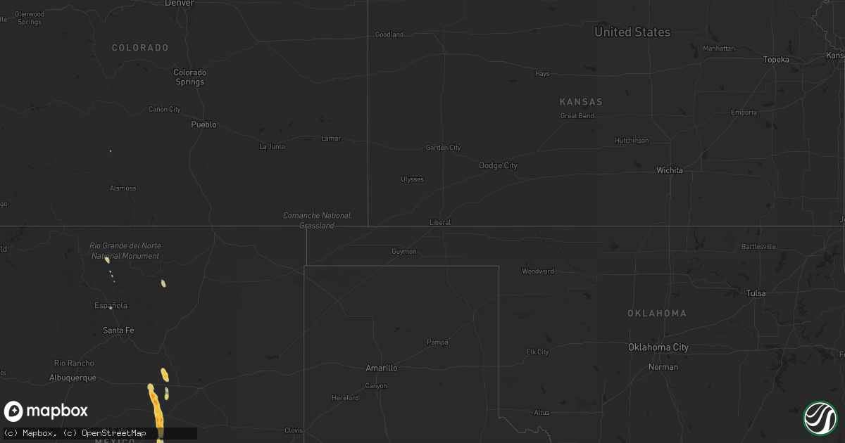Hail map on July 17, 2014