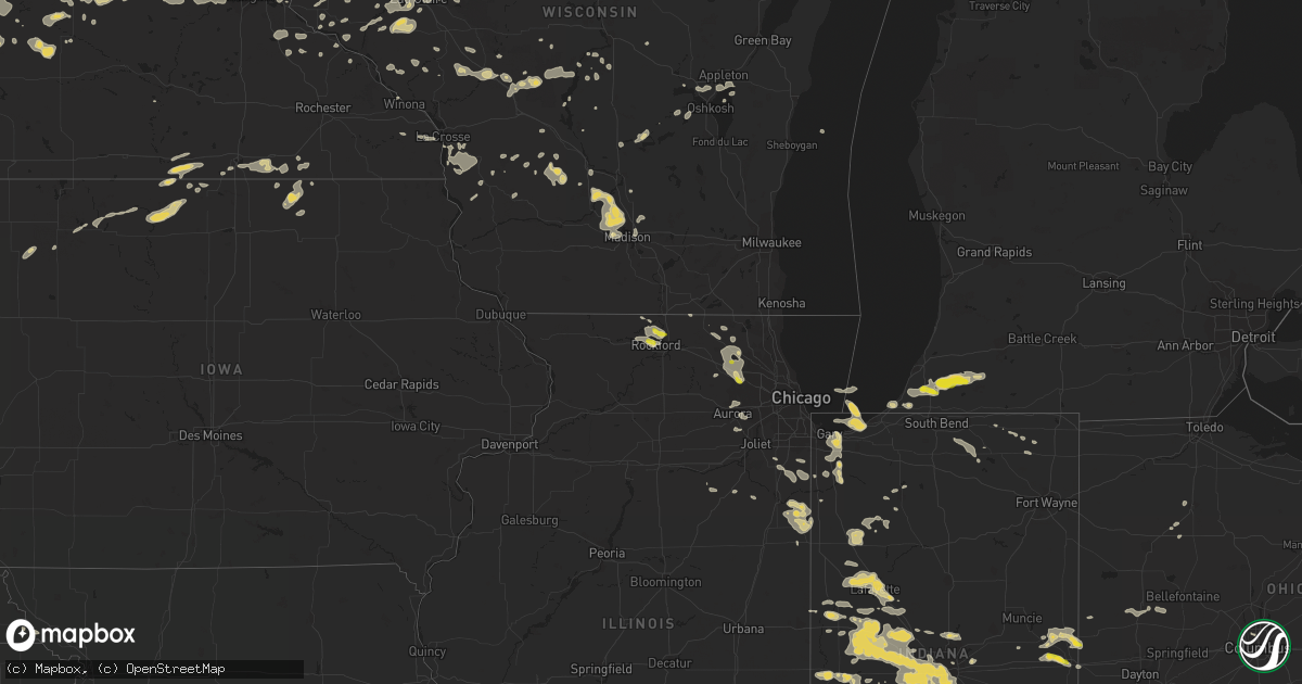 Hail map on July 17, 2015