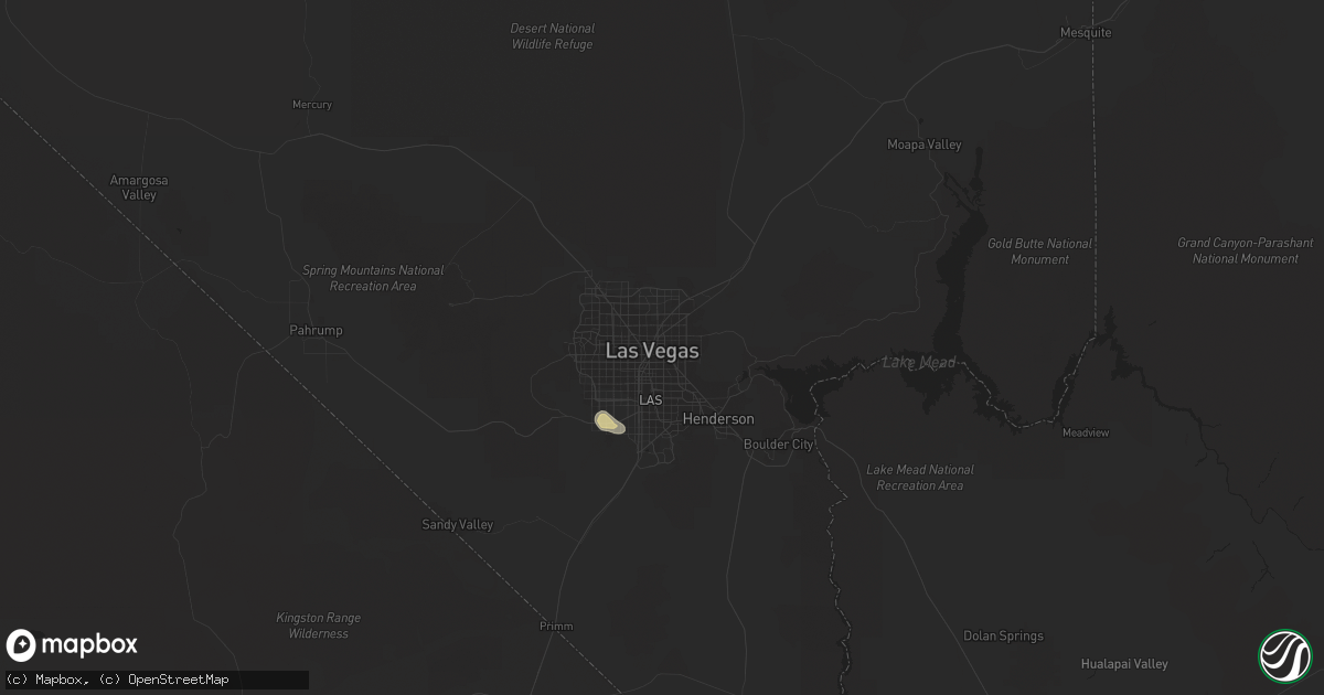 Hail map in Las Vegas, NV on July 17, 2017