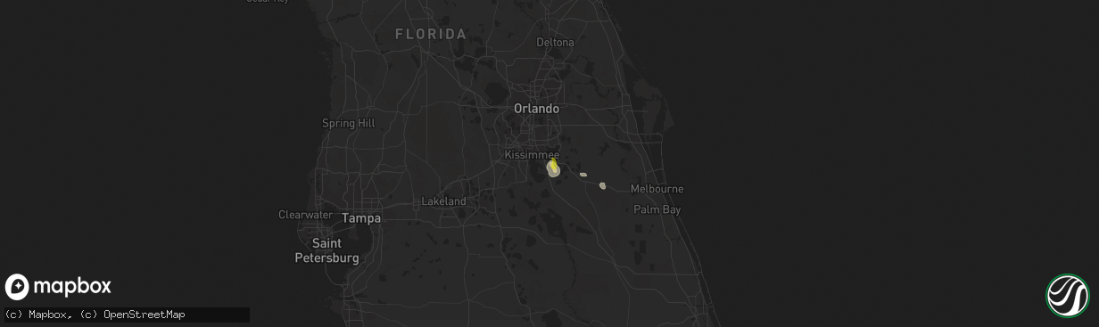 Hail map in Saint Cloud, FL on July 17, 2017