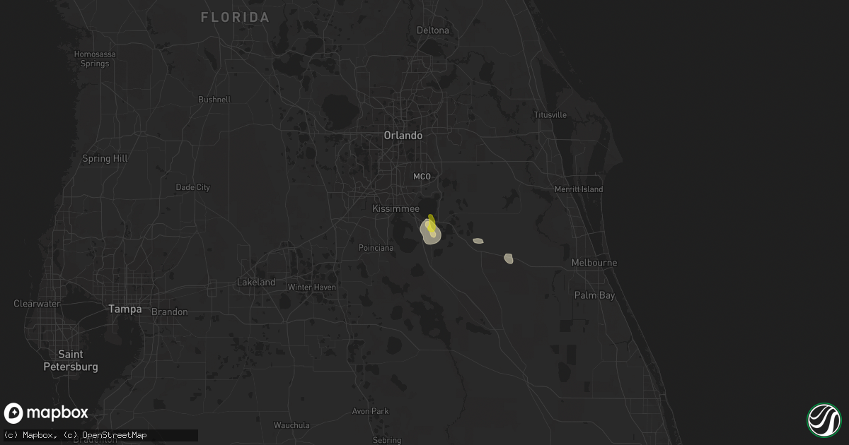 Hail map in Saint Cloud, FL on July 17, 2017