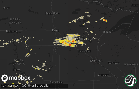 Hail map preview on 07-17-2017