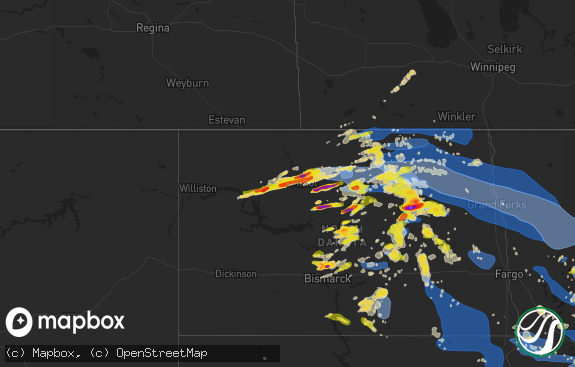 Hail map preview on 07-17-2020