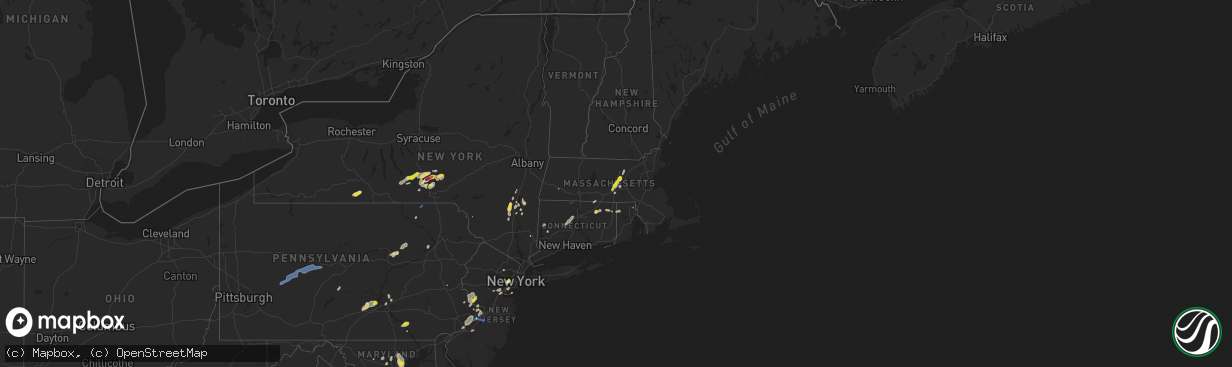 Hail map on July 17, 2021