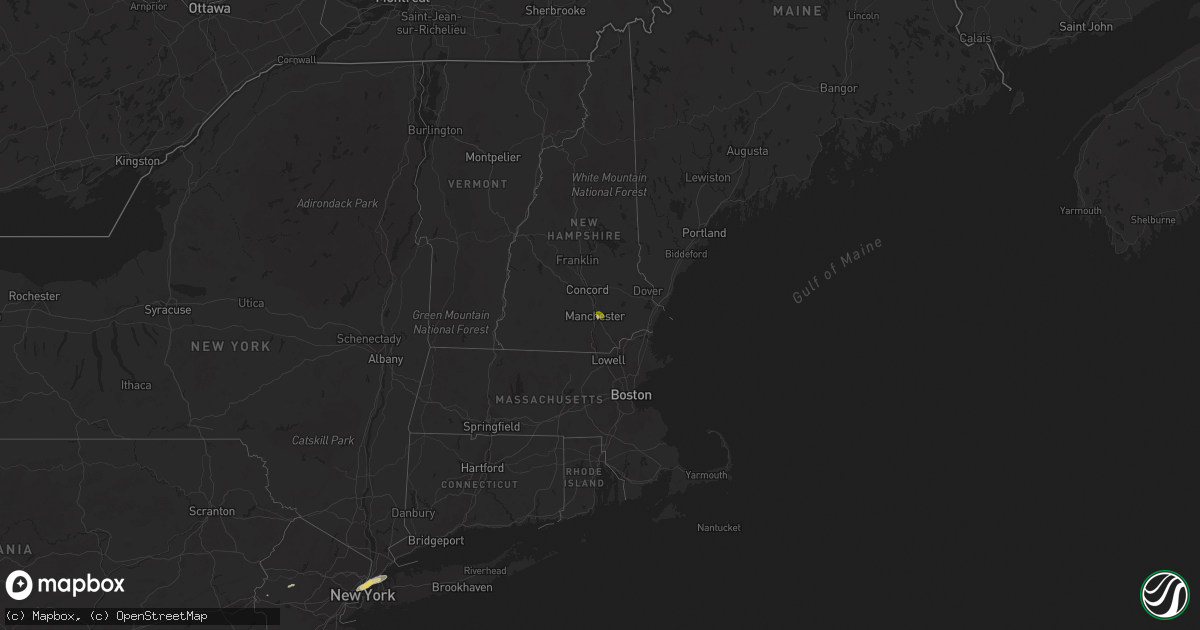 Hail map on July 17, 2022