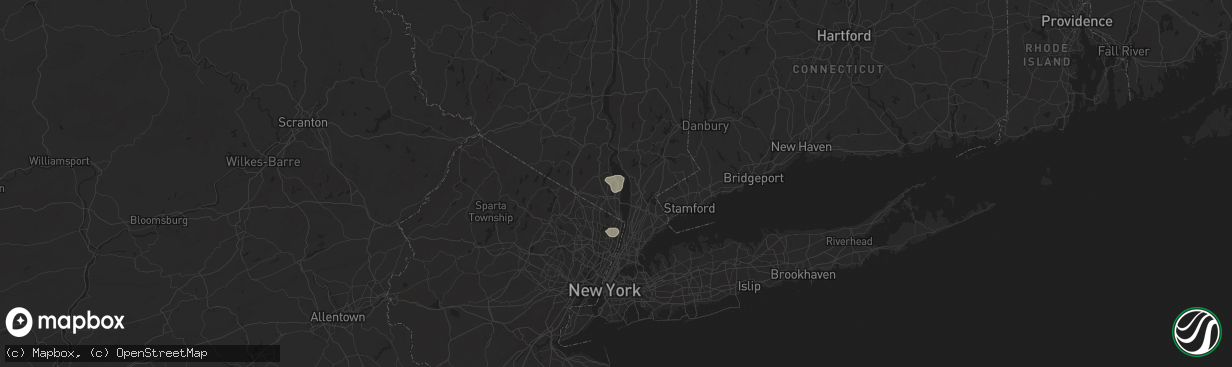 Hail map in Congers, NY on July 17, 2024