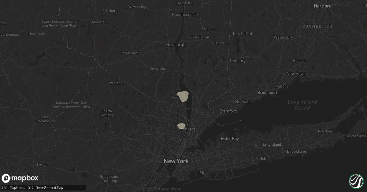 Hail map in Congers, NY on July 17, 2024