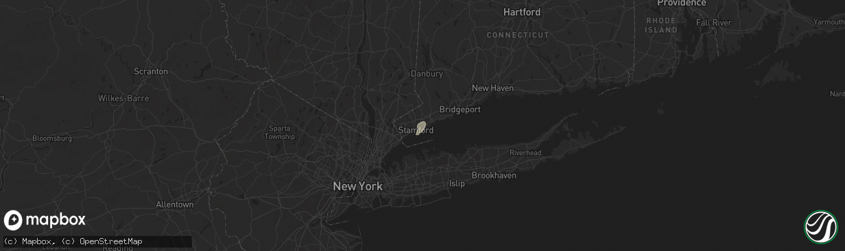 Hail map in Darien, CT on July 17, 2024