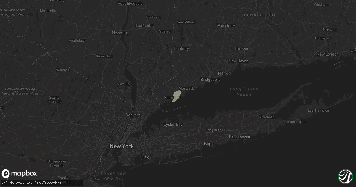Hail map in Darien, CT on July 17, 2024
