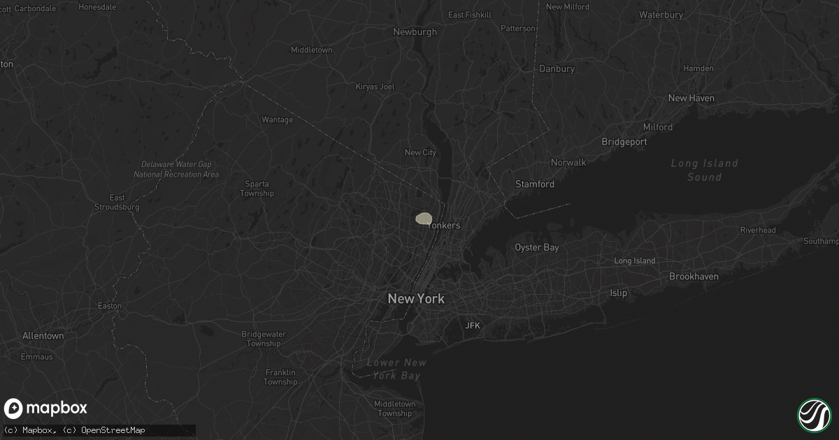 Hail map in Dumont, NJ on July 17, 2024