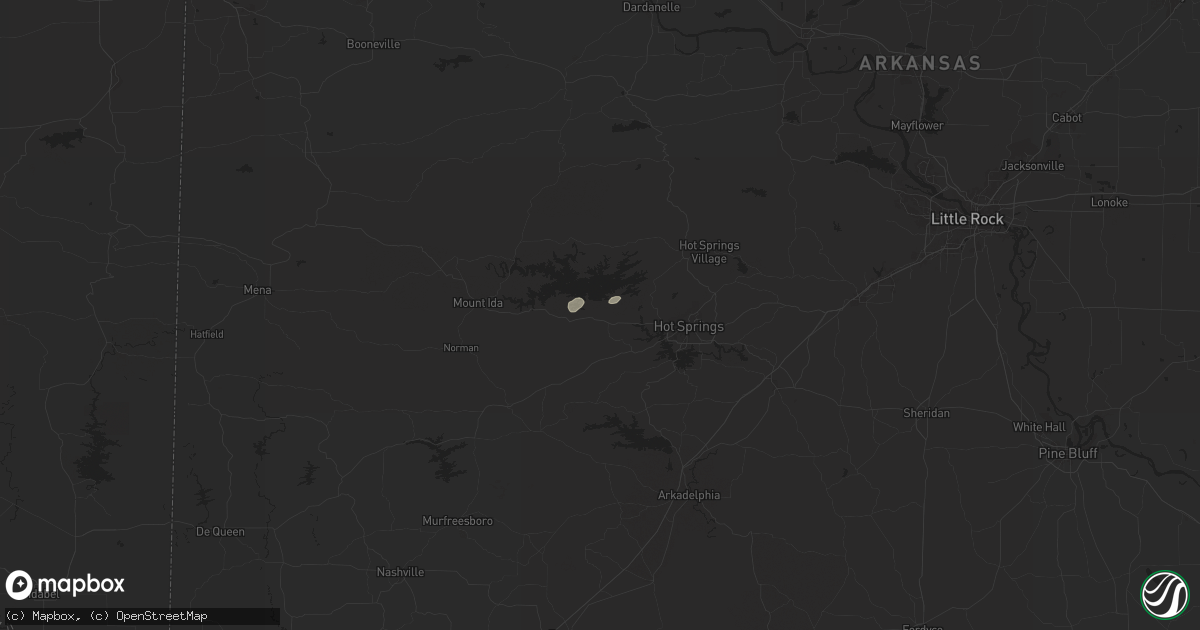 Hail map in Royal, AR on July 17, 2024
