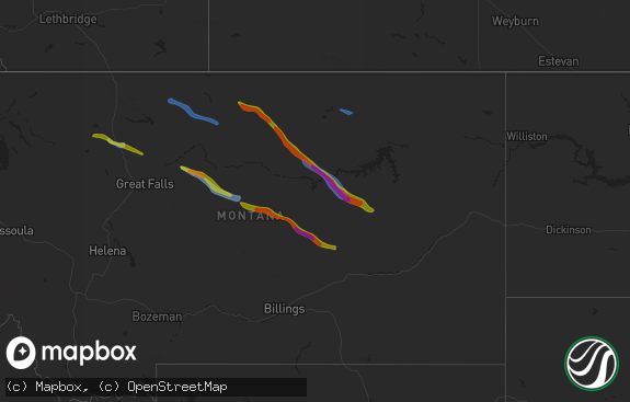 Hail map preview on 07-17-2025
