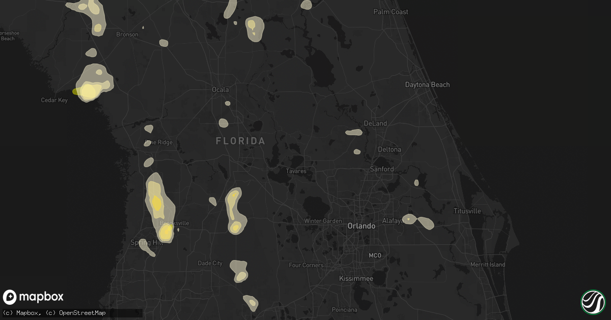 Hail map in Eustis, FL on July 17, 2026