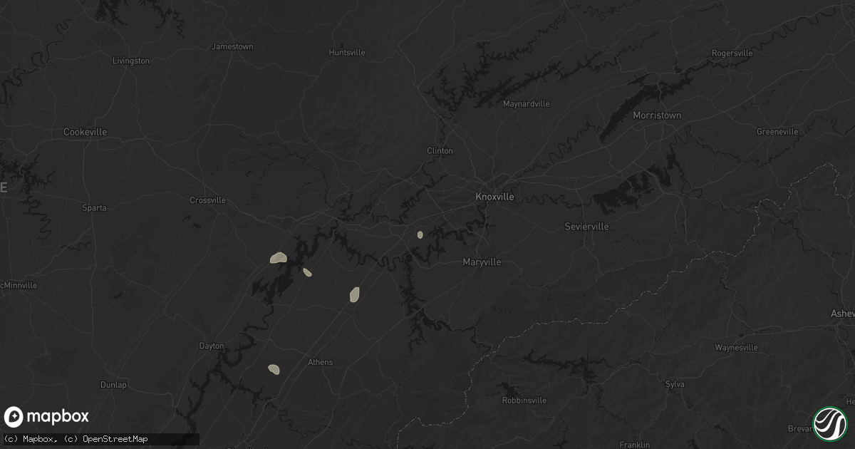 Hail map in Farragut, TN on July 17, 2026