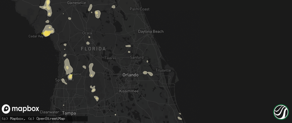 Hail map in Geneva, FL on July 17, 2026