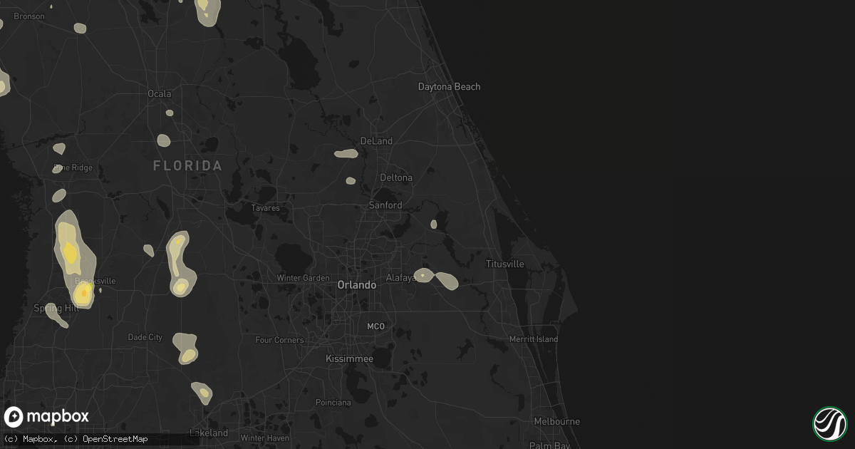 Hail map in Geneva, FL on July 17, 2026