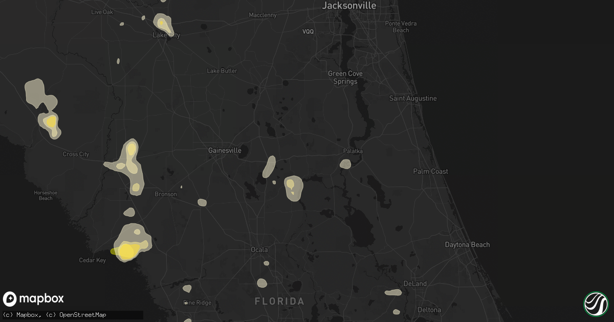 Hail map in Interlachen, FL on July 17, 2026