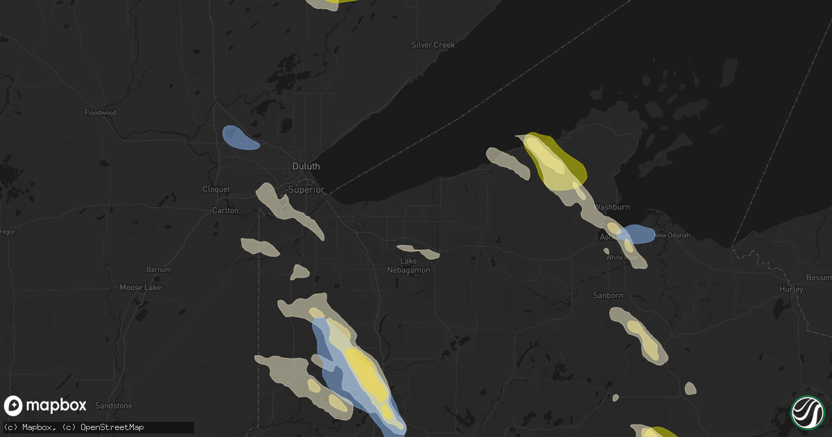Hail map in Maple, WI on July 17, 2026