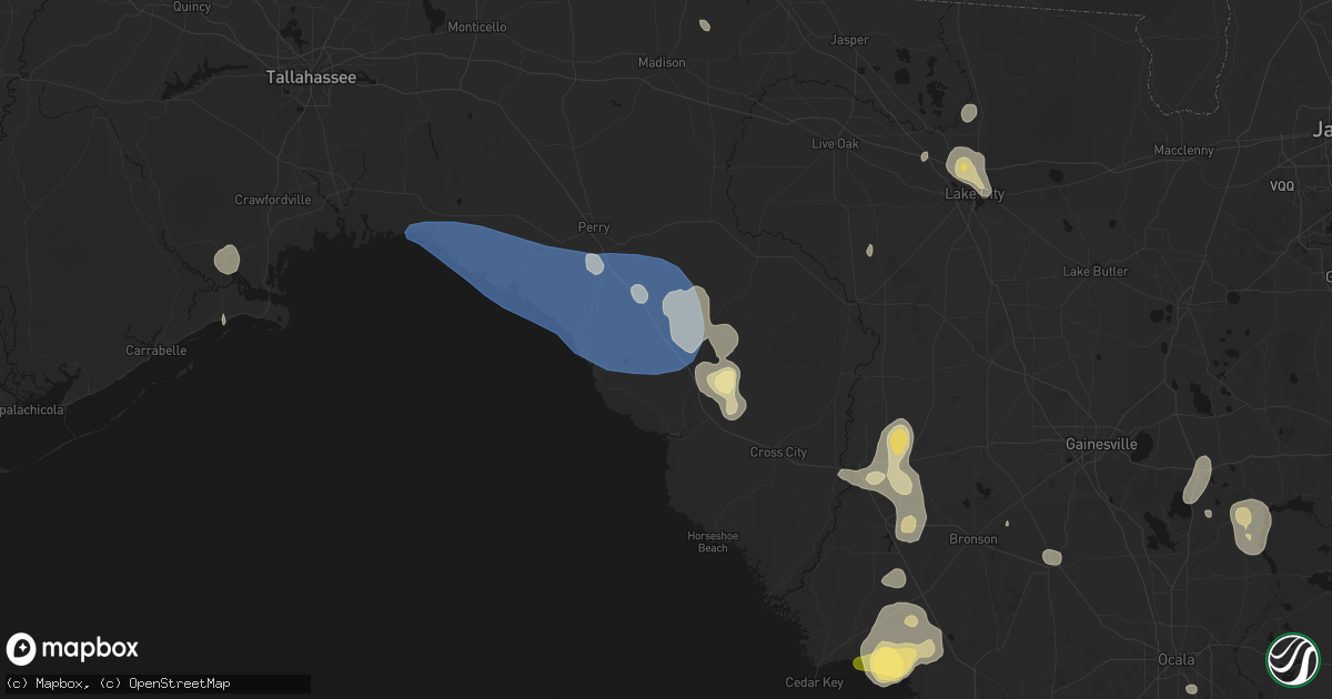 Hail map in Salem, FL on July 17, 2026
