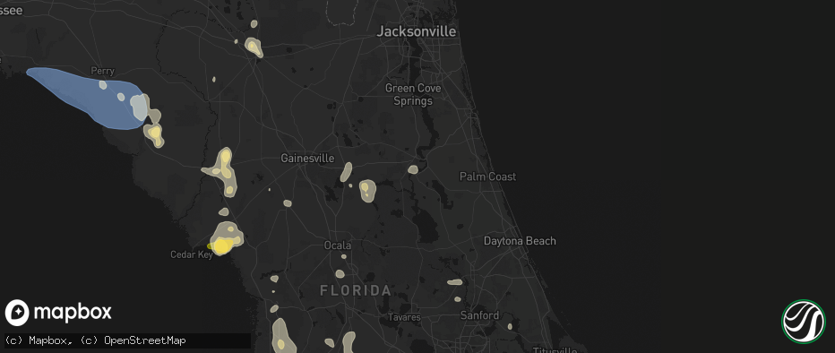 Hail map in Satsuma, FL on July 17, 2026
