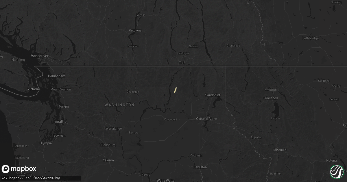 Hail map on July 17, 2026