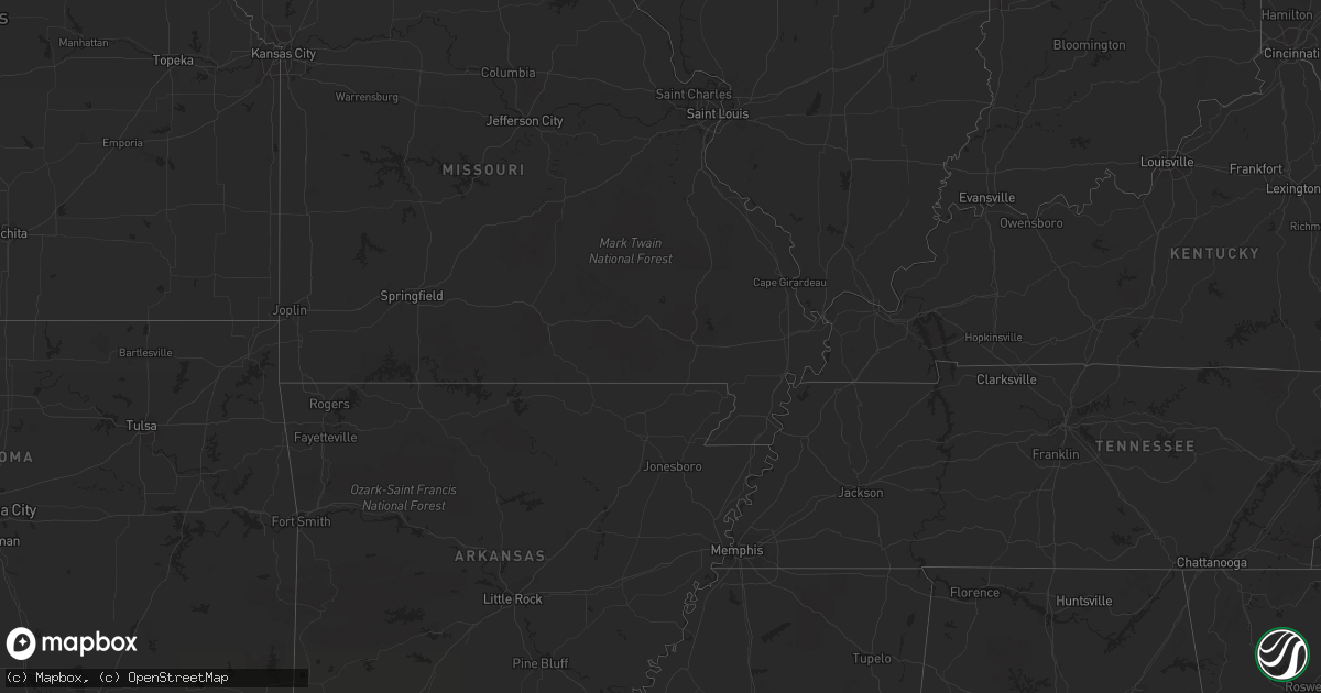 Hail map on July 18, 2011
