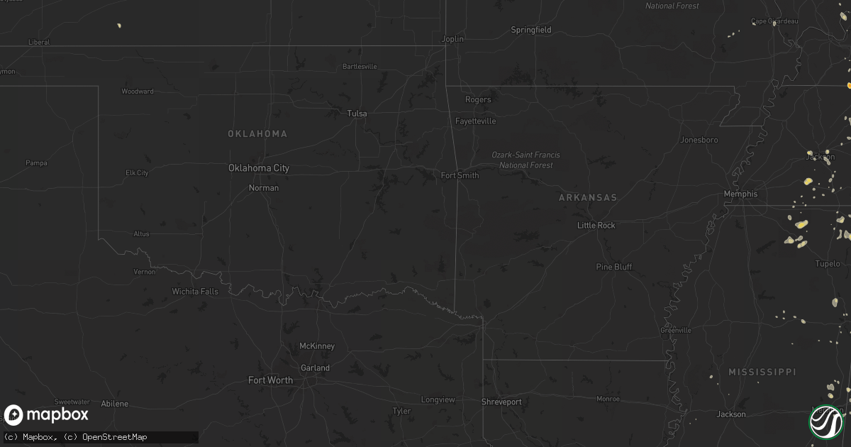 Hail map on July 18, 2012