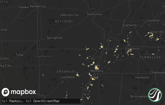 Hail map preview on 07-18-2013