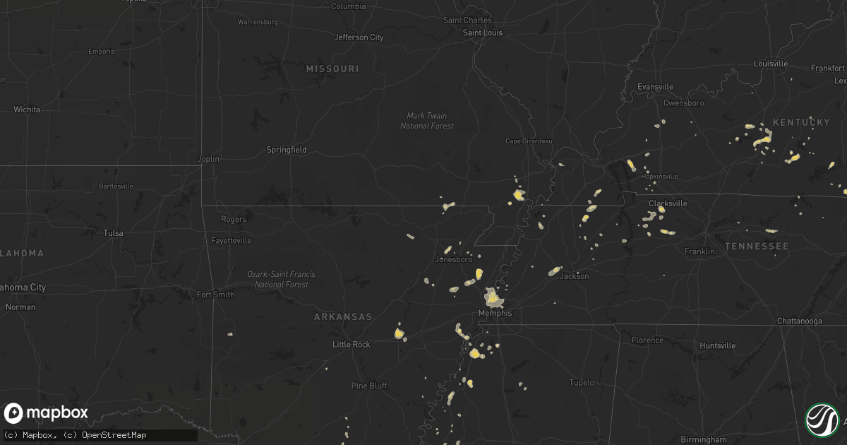 Hail map on July 18, 2013