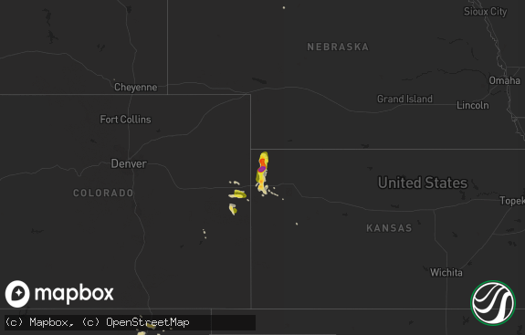 Hail map preview on 07-18-2014