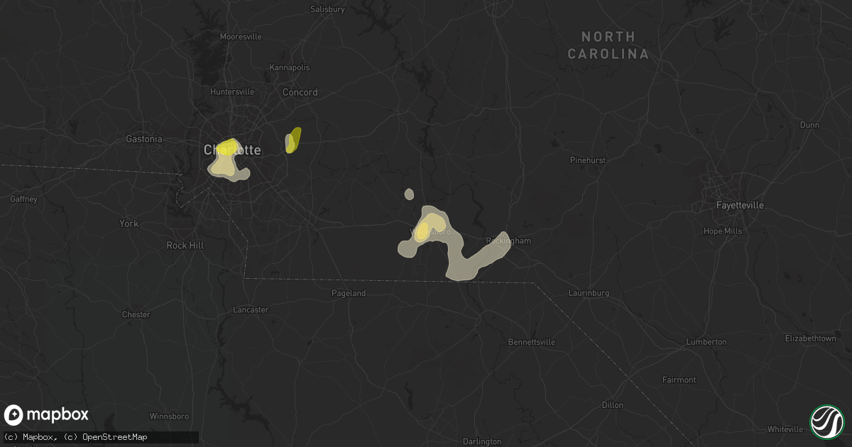 Hail map in Wadesboro, NC on July 18, 2017
