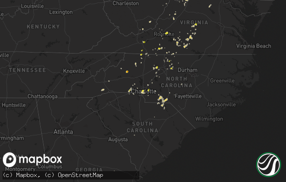 Hail map preview on 07-18-2017