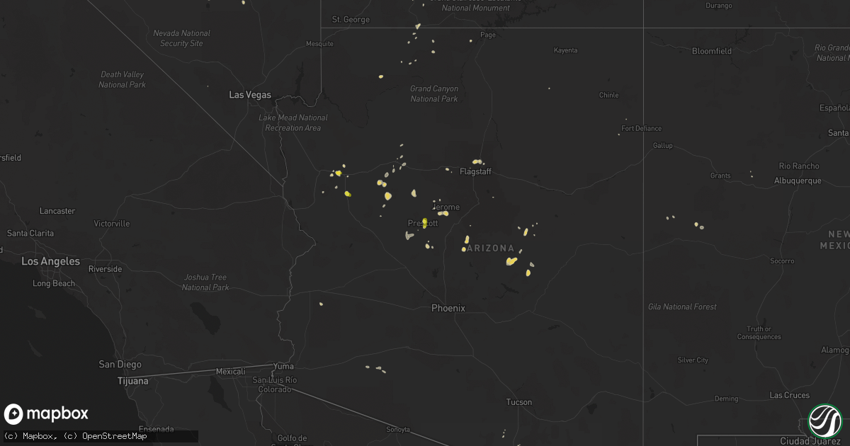 Hail map on July 18, 2018