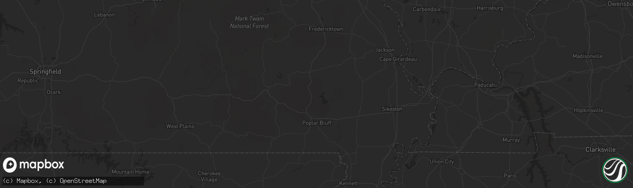 Hail map in Eagle Butte, SD on July 18, 2019