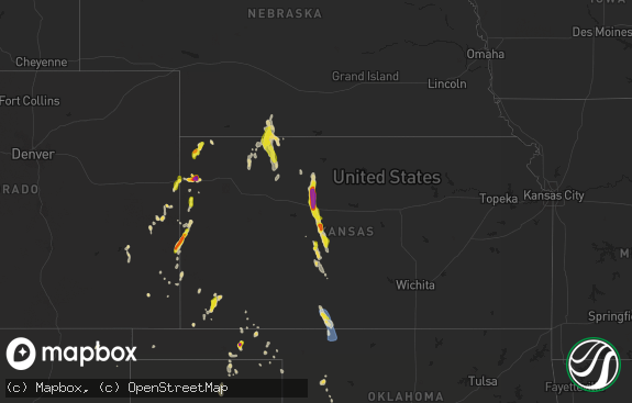 Hail map preview on 07-18-2021