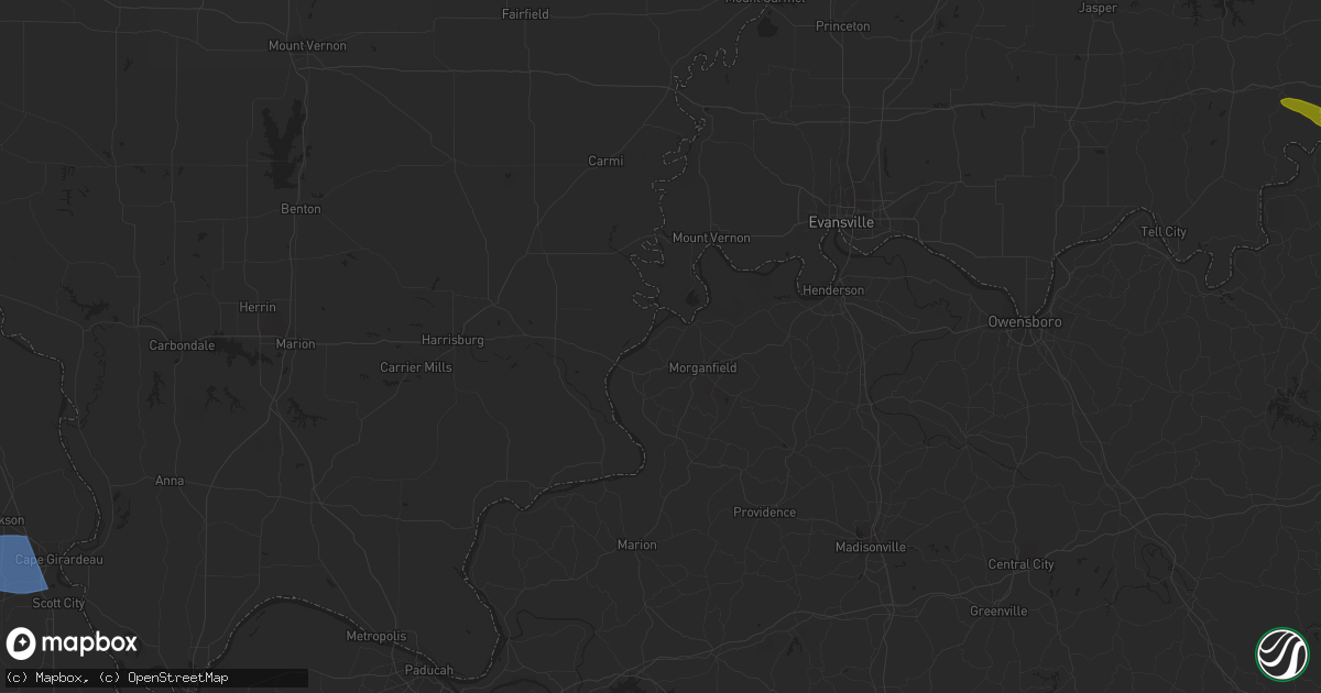 Hail map in Battletown, KY on July 18, 2023