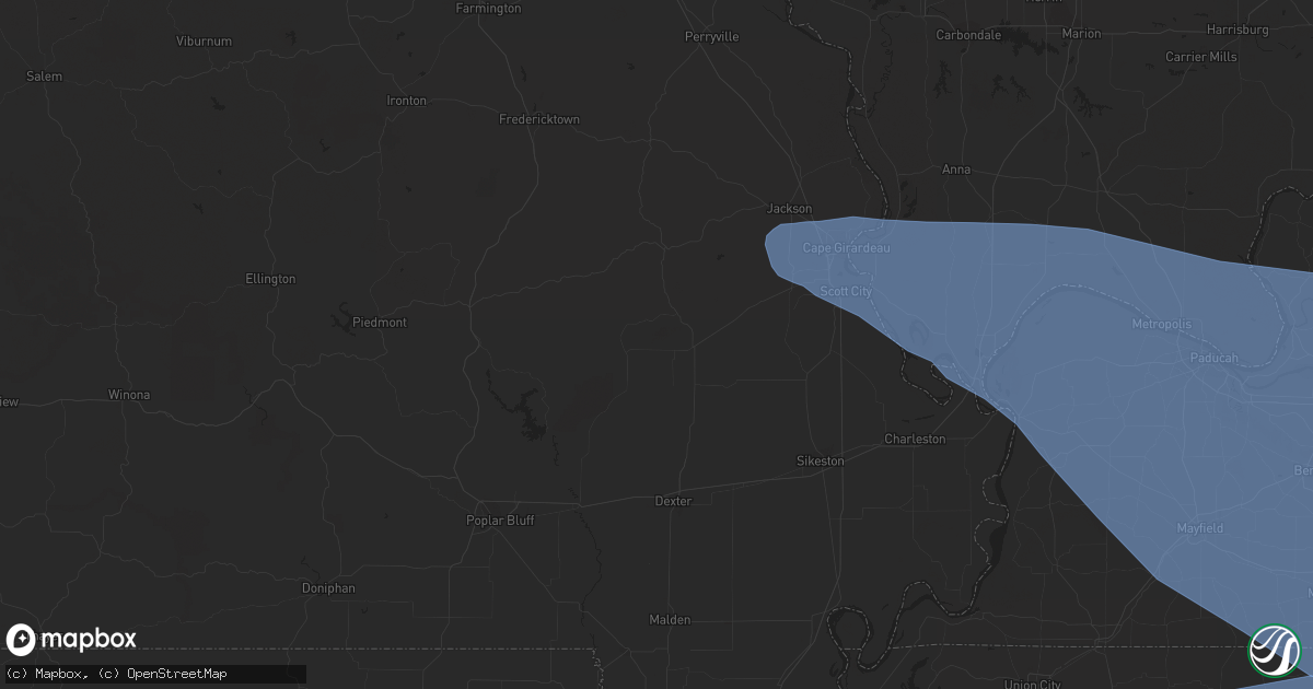 Hail map in Brentwood, TN on July 18, 2023