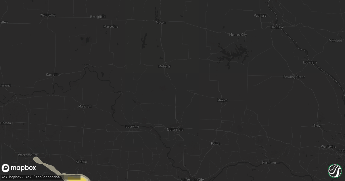 Hail map in Calvert City, KY on July 18, 2023