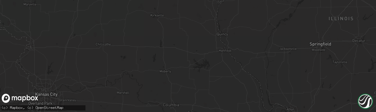 Hail map in Cordova, TN on July 18, 2023