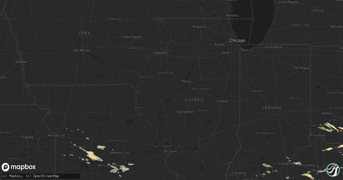 Hail map in New York on July 18, 2023