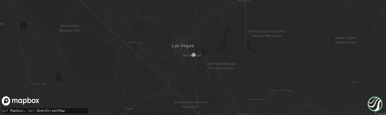 Hail map in Henderson, NV on July 18, 2024