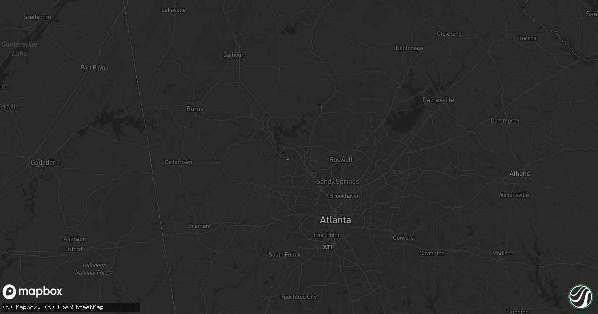 Hail map in Kennesaw, GA on July 18, 2024