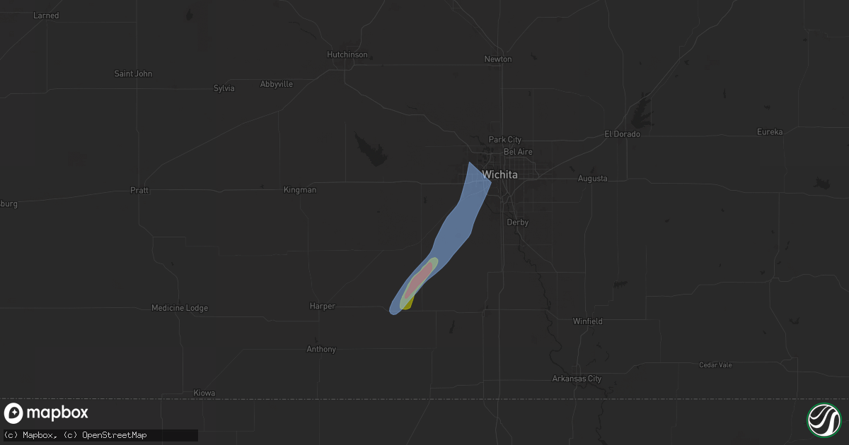 Hail map in Viola, KS on July 18, 2025