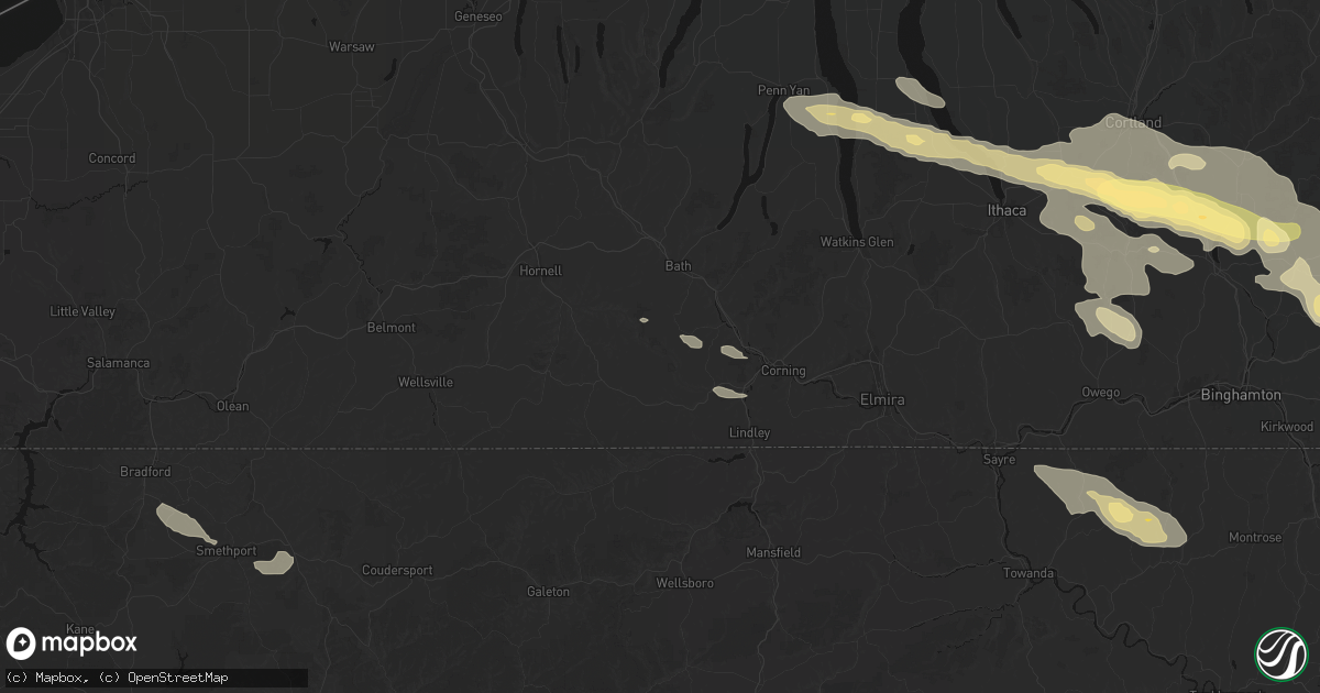 Hail map in Cameron Mills, NY on July 18, 2026
