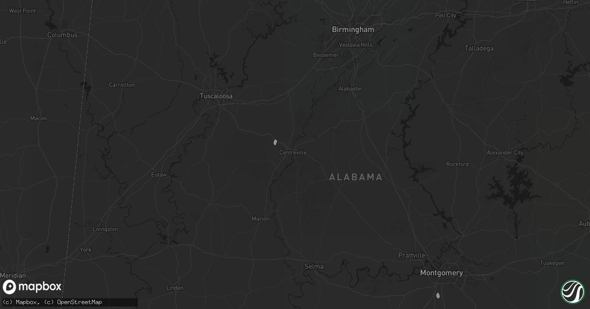 Hail map in Centreville, AL on July 18, 2026