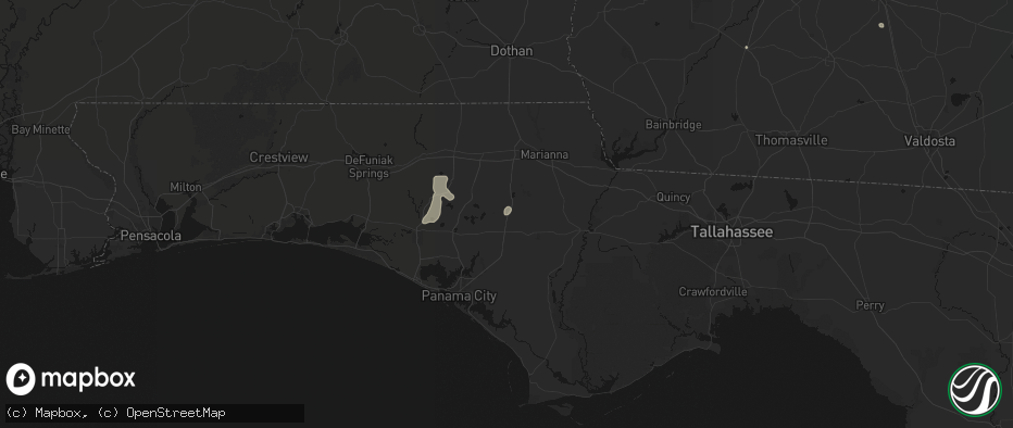 Hail map in Fountain, FL on July 18, 2026