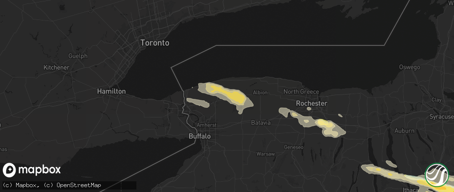 Hail map in Gasport, NY on July 18, 2026