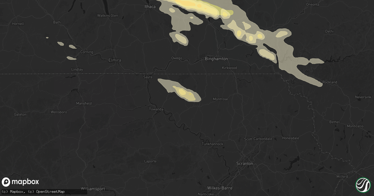 Hail map in Le Raysville, PA on July 18, 2026