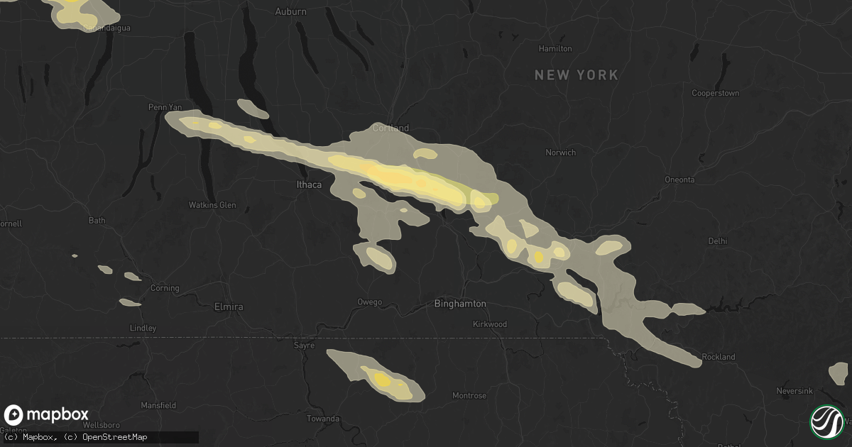 Hail map in Lisle, NY on July 18, 2026